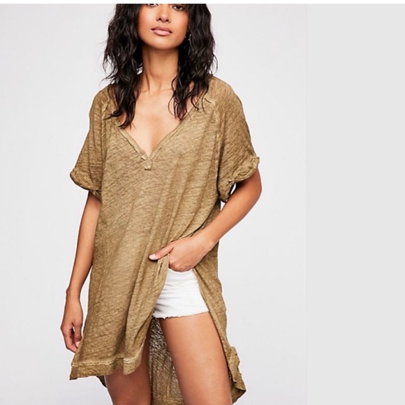 Free people we the free charcoal gray tunic - Picture 8 of 9